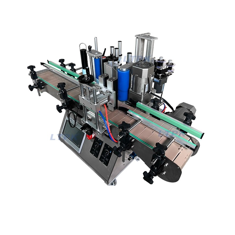 LT-150C Desktop Automatic Water Round Bottle Position Labeling Machine with Chain Conveyor